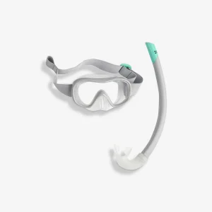 Kit de snorkeling subea masque tuba, 100 JR enfant gris